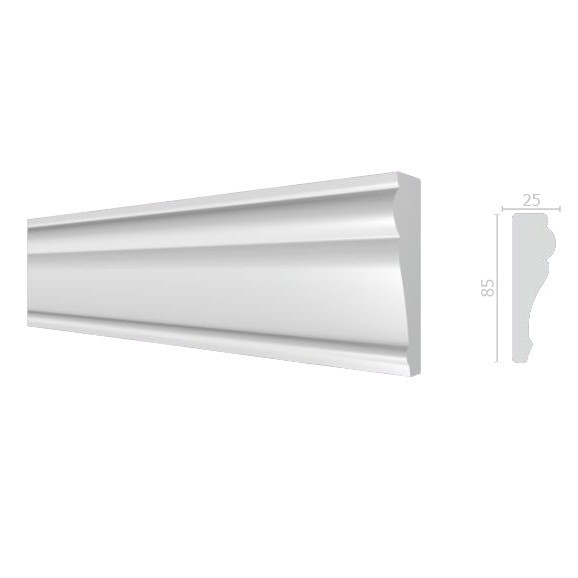 Молдинг из дюрополимера Decor-Dizayn 152 A 2000х85х25 мм