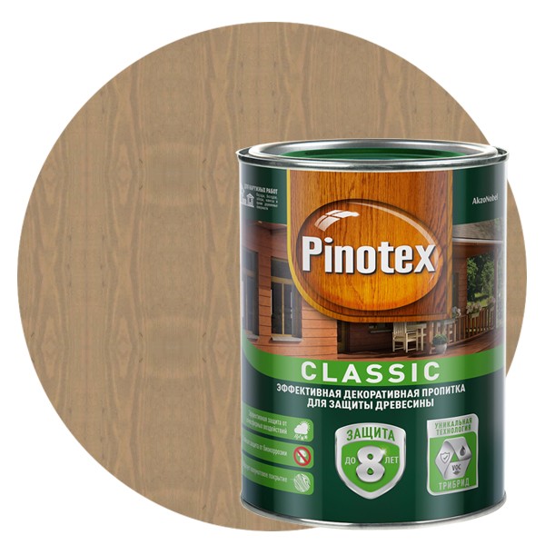 Пропитка для древесины Pinotex Classic Дуб 1 л