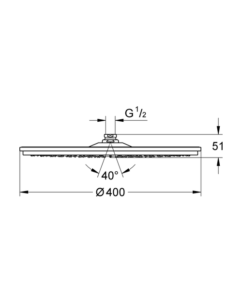 Верхний душ Grohe Rainshower Cosmopolitan 28778000