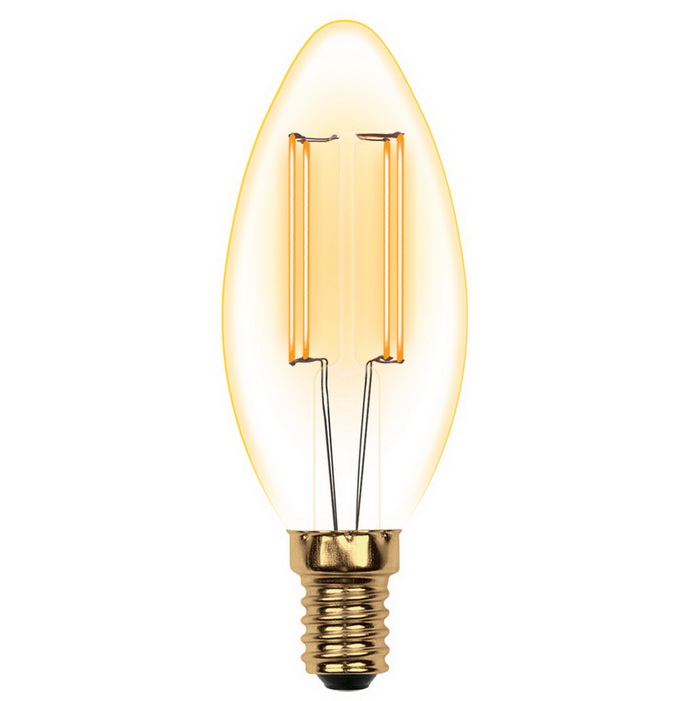 Лампа светодиодная Uniel Vintage ED-C35-5W/Golden/E14 GLV21GO