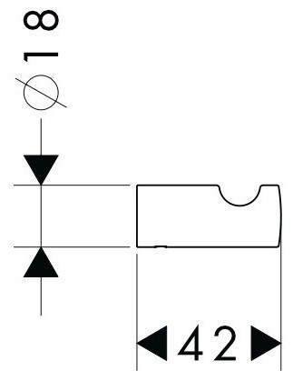 Крючок для ванной Hansgrohe Logis 40511000