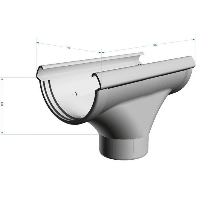 Воронка желоба Docke ПВХ Lux D141/100 мм Пломбир