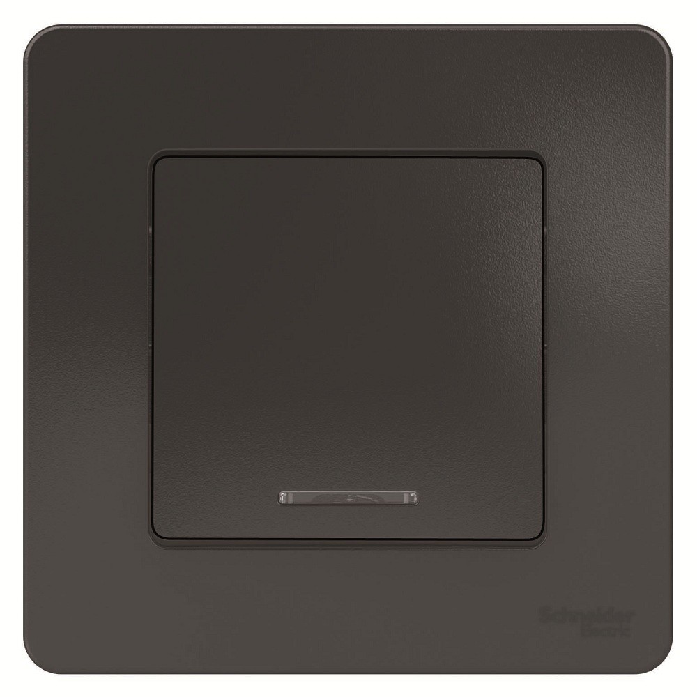 Выключатель Schneider Electric Blanca BLNVS010116 одноклавишный с индикатором антрацит
