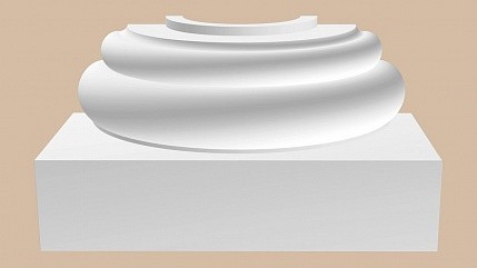 Полуоснование полиуретановое Decomaster 90024-6-Н 215х410х205 мм