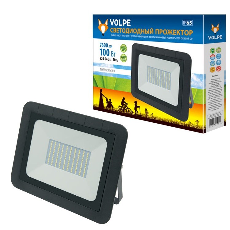 Прожектор светодиодный Volpe ULF-Q511 100W/DW IP65 220-240В Black