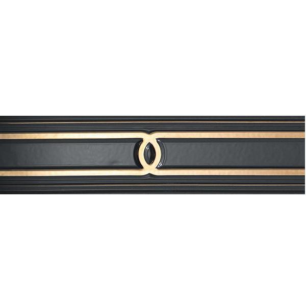 Бордюр керамический для стены Atlas Concorde Marvel Pro Gold Black 305х78 мм