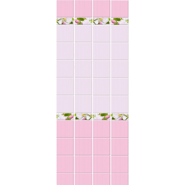 Стеновая панель ПВХ Кронапласт Unique Яблоневый цвет розовый фоновая 2700х250 мм