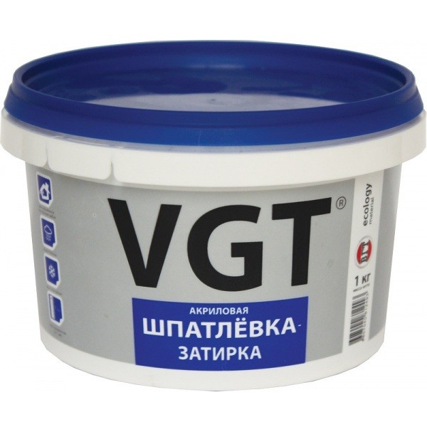 Шпатлевка-затирка VGT водостойкая 1 кг