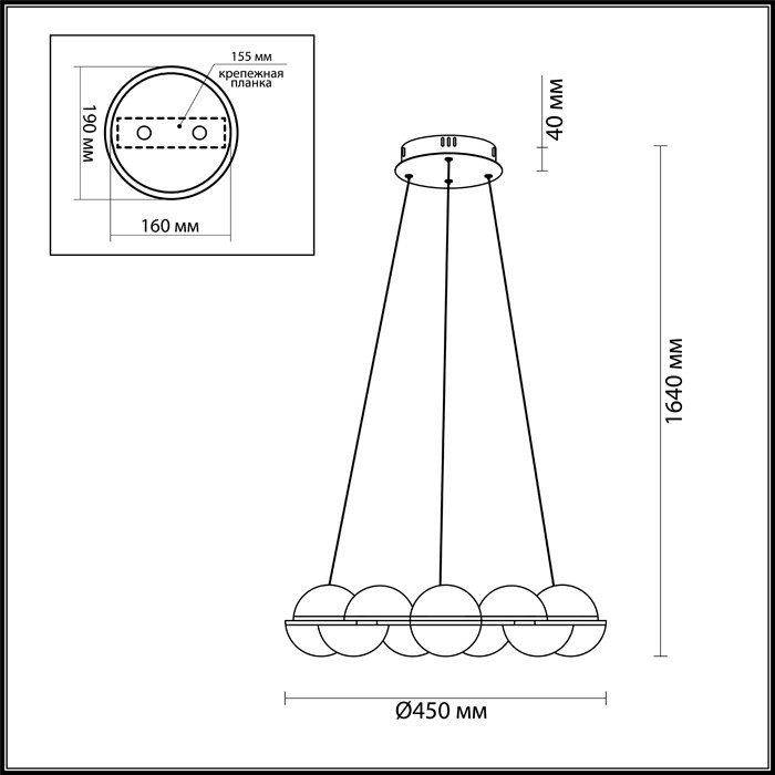 Светильник подвесной светодиодный Odeon Light Conti 4105/64L золото/белый 64W