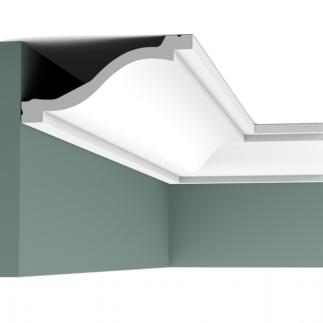 Карниз потолочный полиуретановый Orac Decor Luxxus C331 2000х135х64 мм