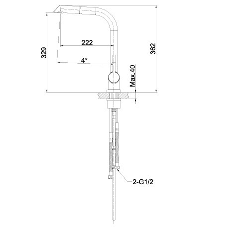 Смеситель для кухни Lemark Expert LM5075S