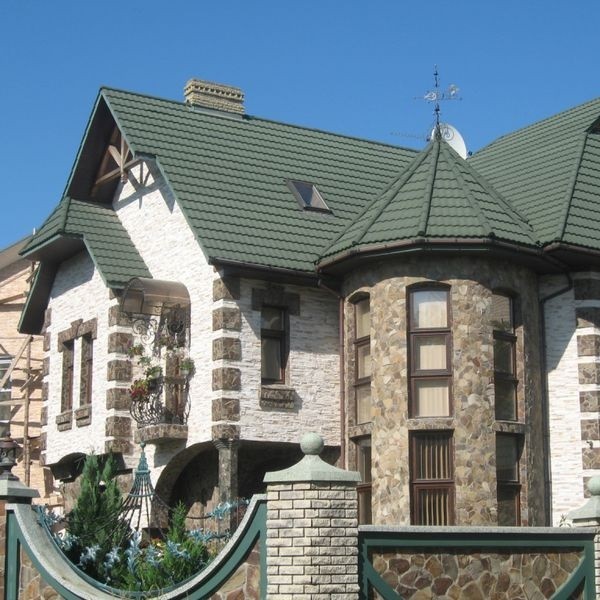 Черепица композитная Metrotile Metroroman зеленая
