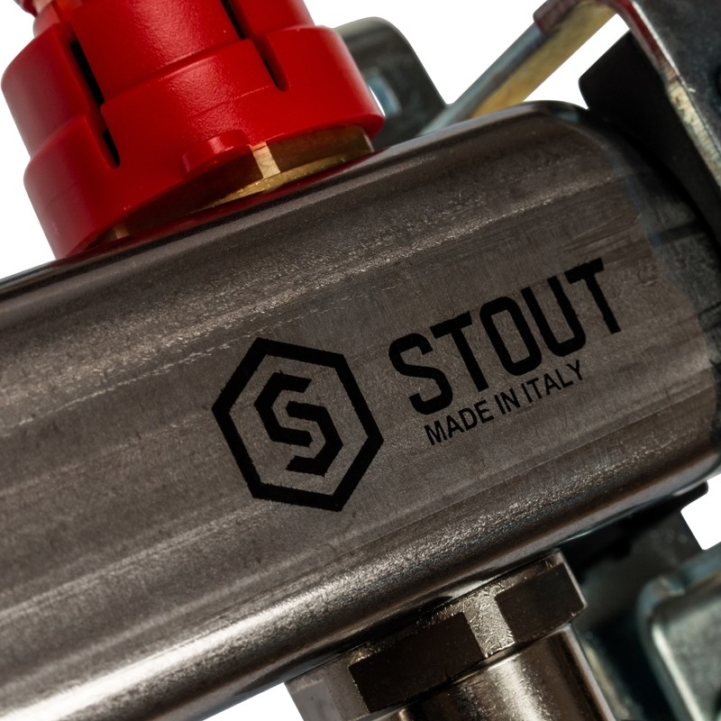 Коллектор распределительный Stout SMS 0917 000013 на 13 контуров с расходомерами