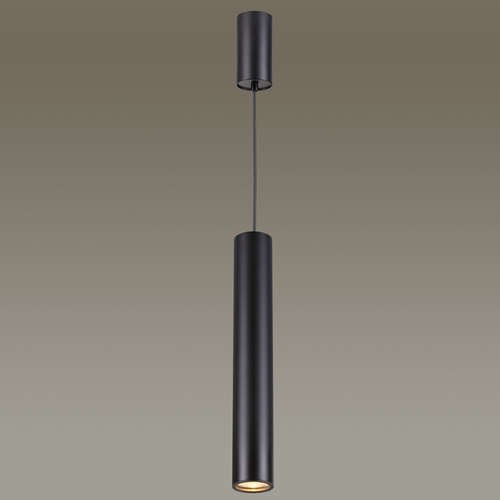 Светильник подвесной/накладной Odeon Light Vincere 3829/1CA черный D60хH400 мм GU10 50W 220V