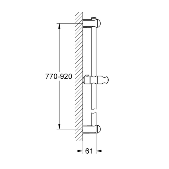 Душевая штанга Grohe Euphoria 27500000 900 мм