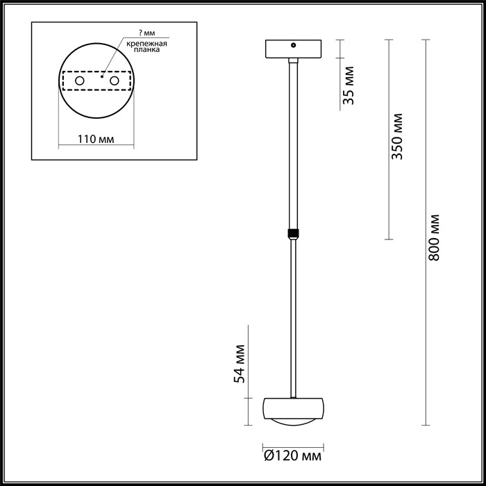 Светильник подвесной светодиодный Odeon Light Ottico 3874/10L матовый золотой 10W 220V 