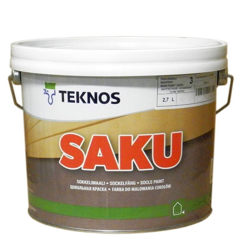 Краска Teknos Saku РМ1 2,7 л