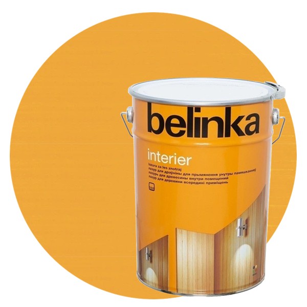 Пропитка для древесины Belinka Interier № 62 Радужно-жёлтый 10 л