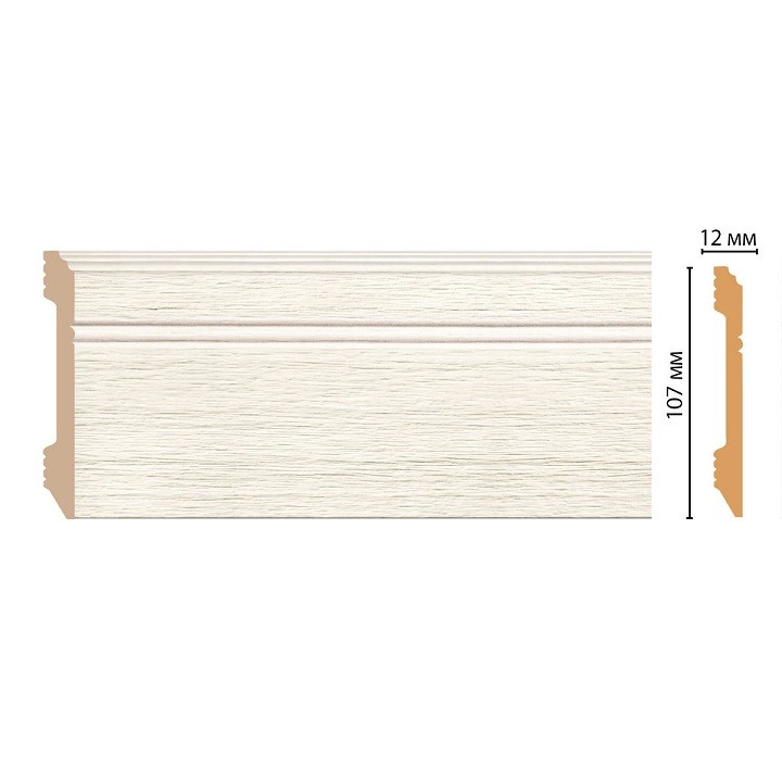 Плинтус из дюрополимера Decomaster D105-70 2400х107х12 мм