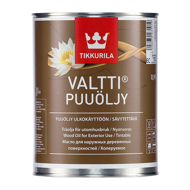 Масло для наружных работ Tikkurila Valtti Puuoljy 0,9 л