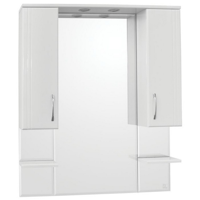 Зеркальный шкаф Style Line Эко Стандарт Энигма 900/С белый
