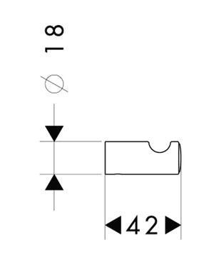 Крючок Hansgrohe Logis Classic 41611000