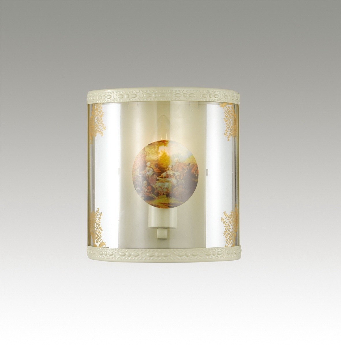 Бра Odeon Light Kimona 2874/1W бежевое E14 40W 220V