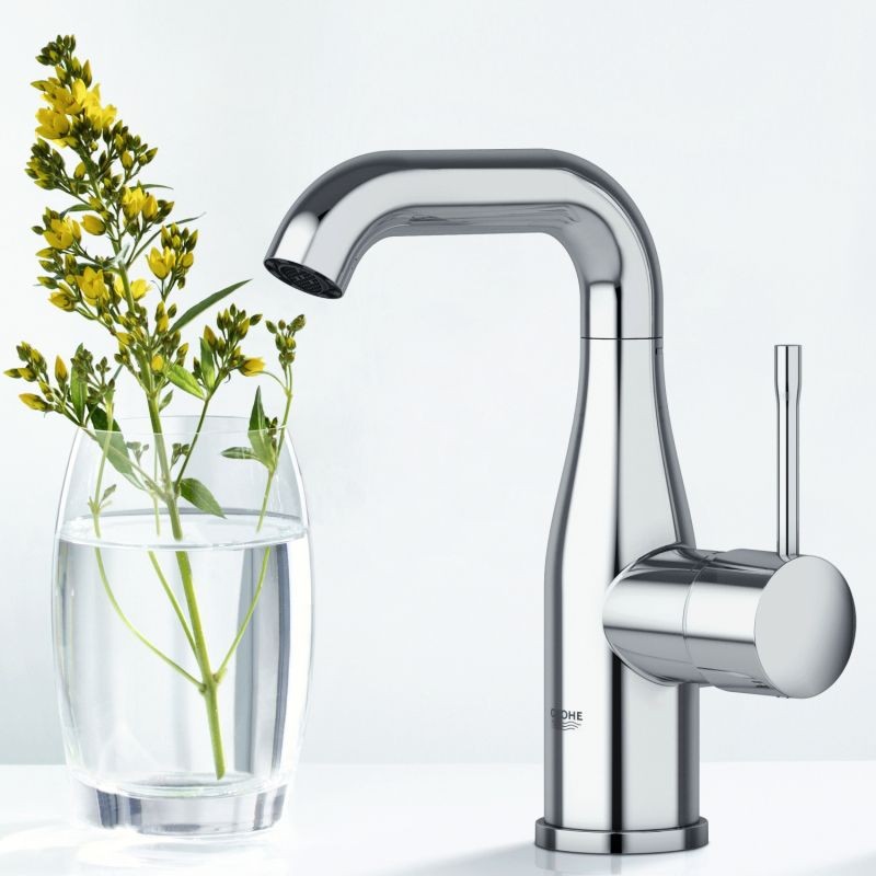 Смеситель для раковины Grohe Essence+ 23480001 с цепочкой