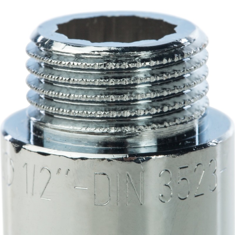 Удлинитель Stout SFT-0002-001260 1/2 дюйма 60 мм хромированный с внутренней и наружной резьбой
