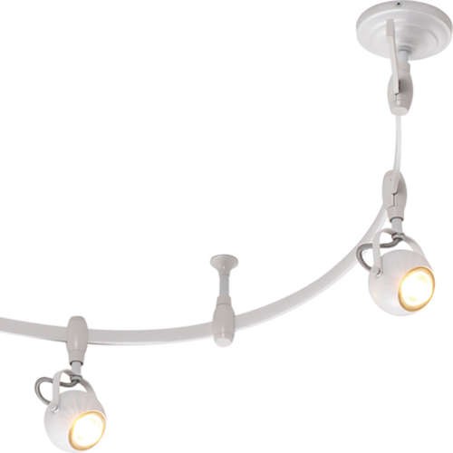 Светильник трековый с гибкой шиной Odeon Light Pulla 3804/6TR белый GU10 6х50W