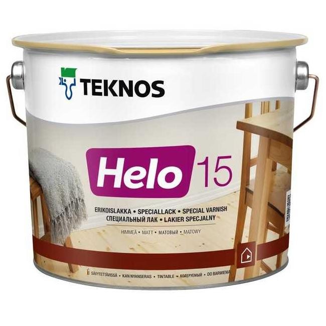 Лак Teknos Helo матовый 9 л