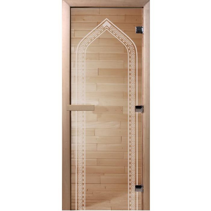 Дверь для сауны стеклянная Doorwood DW01018 Арка прозрачная 700х1900 мм 