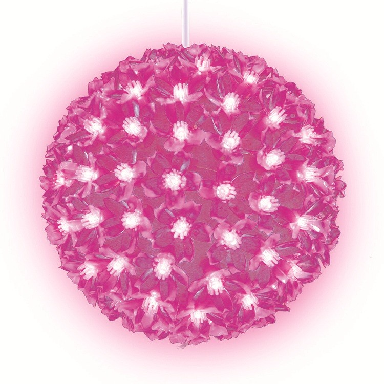 Фигура светодиодная Uniel Шар с цветами сакуры ULD-H2121-200/DTA Pink IP20 Sakura Ball 