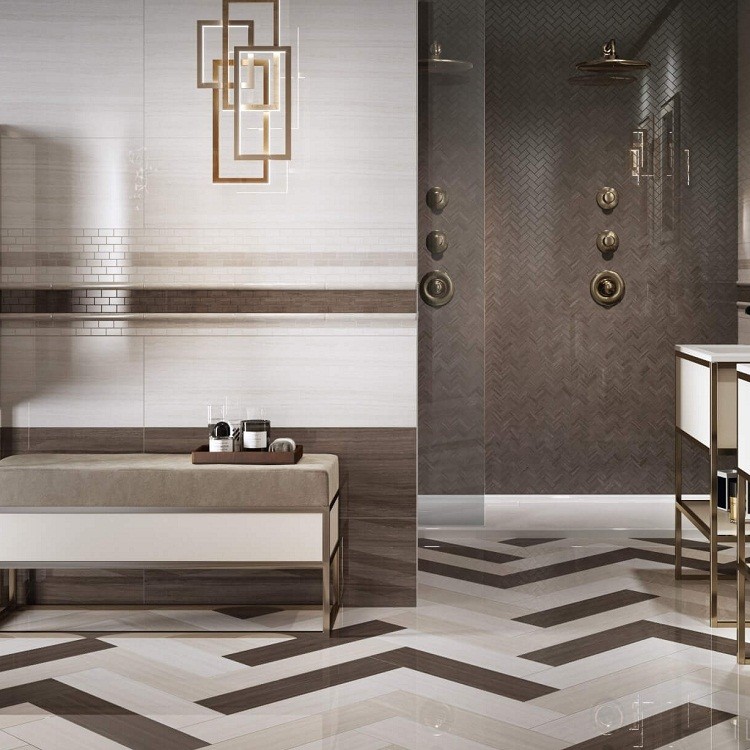 Плитка керамическая Kerama Marazzi 13037R Грасси обрезная коричневая 895х300 мм