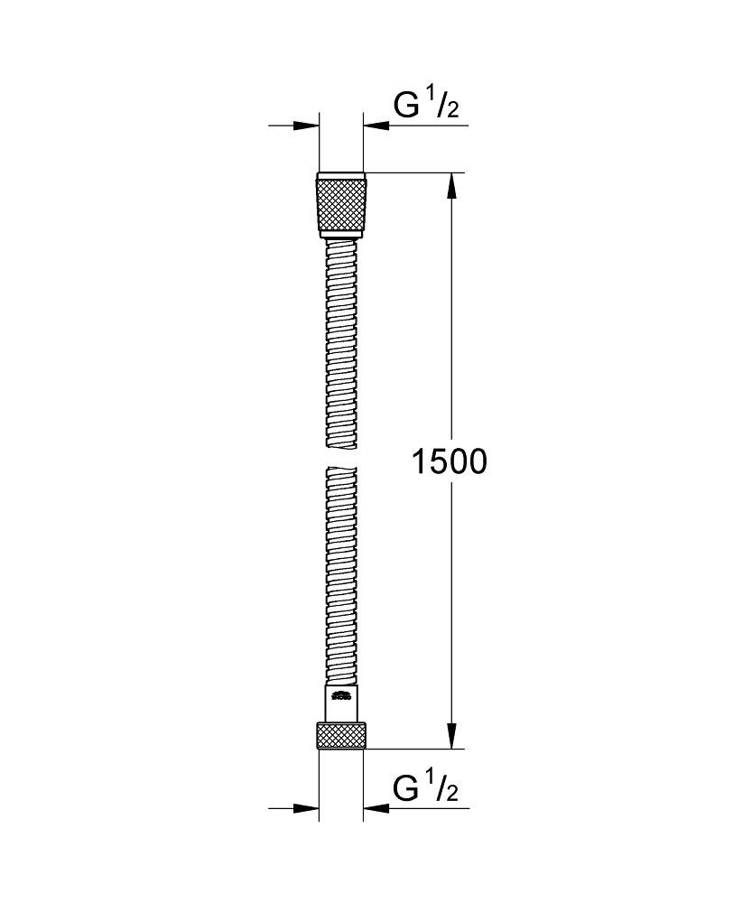 Душевой шланг Grohe Relexaflex Metal 28105000 150 см