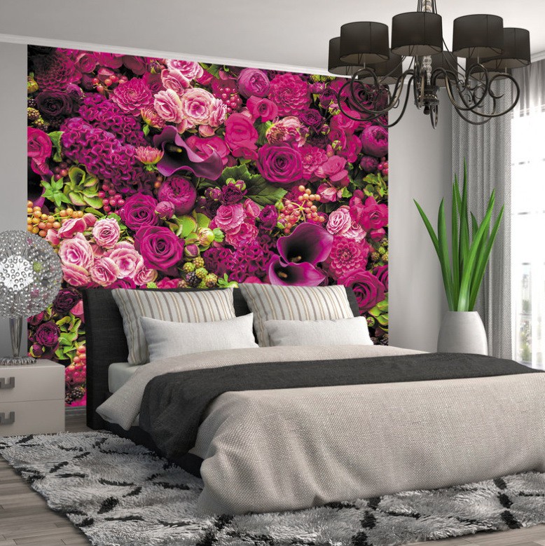 Фотообои виниловые на флизелиновой основе Decocode Яркий букет 31-0408-FR 3х2,8 м  