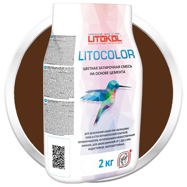 Смесь затирочная цементная для швов Litokol Litocolor L.27 Венге 2 кг