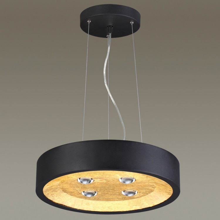 Светильник подвесной Odeon Light Glasgow 3875/4L черный с золотом GU10 4х50W 220V