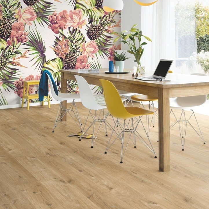 Плитка напольная ПВХ Quick-Step Livyn Pulse Click PUCL40104 Дуб хлопковый натуральный 1510х210х4,5 мм