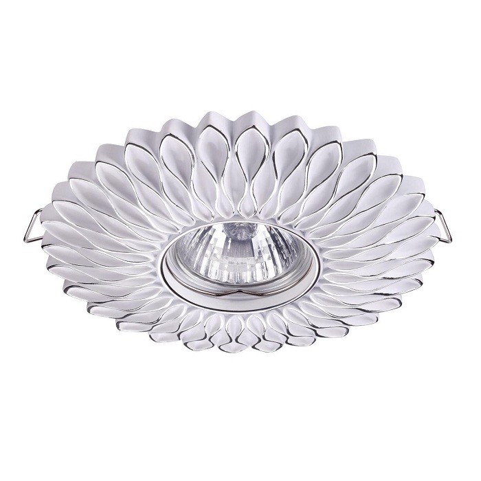 Светильник встраиваемый Novotech Pattern 370490 NT19 000 белый/серебро 50W 220V