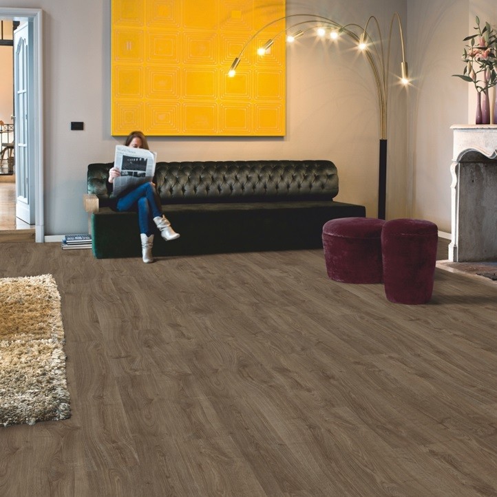 Ламинат Quick-Step Eligna U3460 Дуб темно-коричневый промасленный