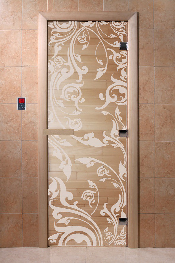 Дверь для сауны стеклянная Doorwood DW01042 Венеция прозрачная 800х2000 мм