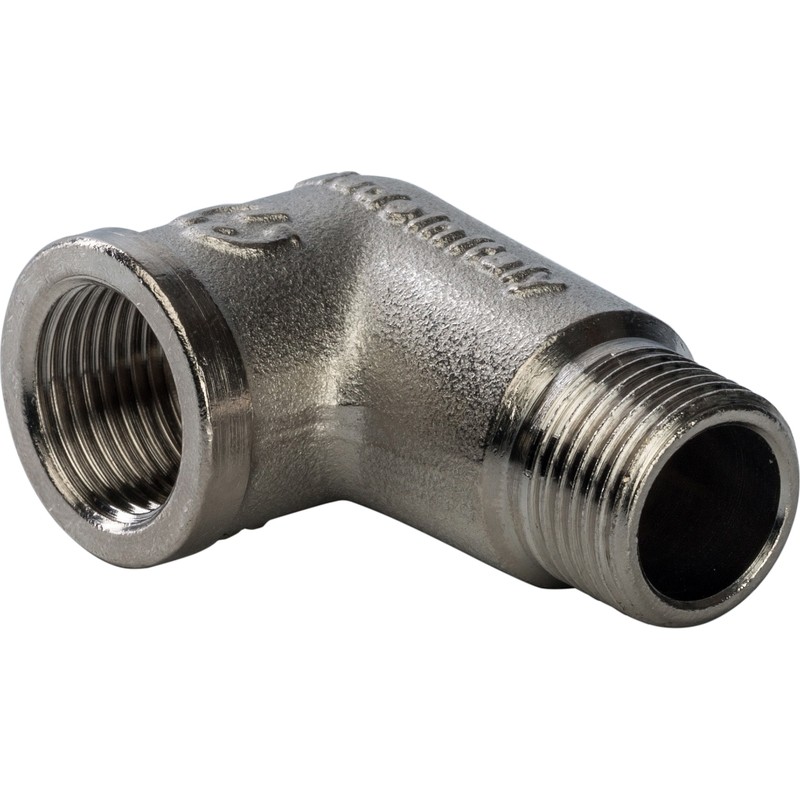 Угольник Stout SFT-0012-000038 3/8 дюйма никелированный с внутренней и наружной резьбой