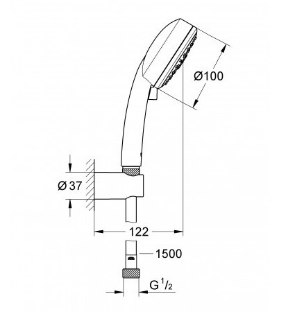 Душевой набор Grohe New Tempesta Cosmopolitan 27588002