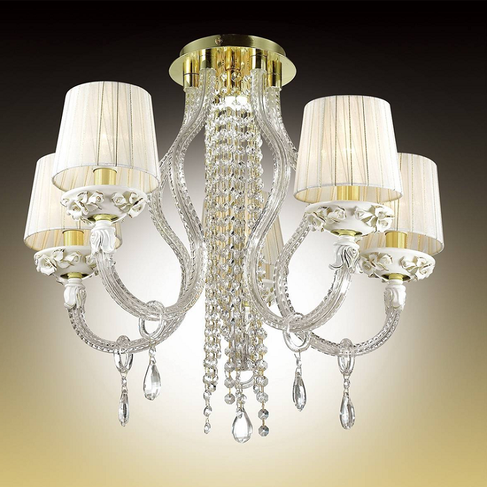 Люстра потолочная Odeon Light Bella 2935/6C золото E14/G9 LED 5х40W/4W 220V