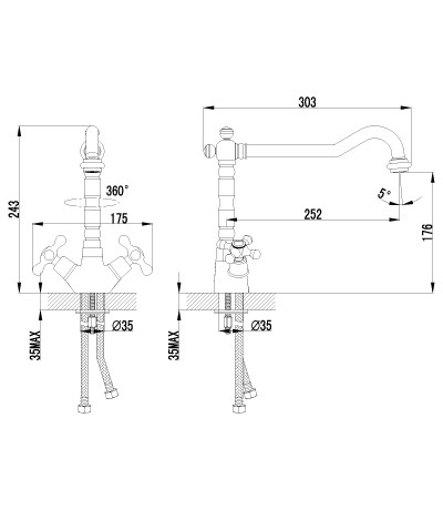 Смеситель для кухни Lemark Standard LM2109C