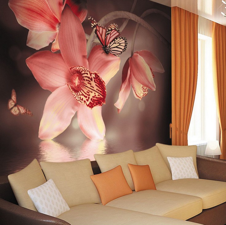 Фотообои виниловые на флизелиновой основе Decocode Эльфийские цветы 31-0068-FR 3х2,8 м  