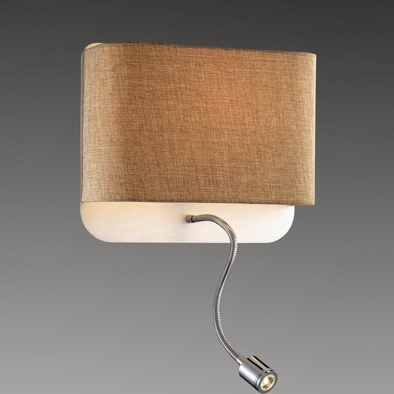 Бра с выключателем Odeon Light Bostri 2589/2W хром E27 60W+1W LED 220V