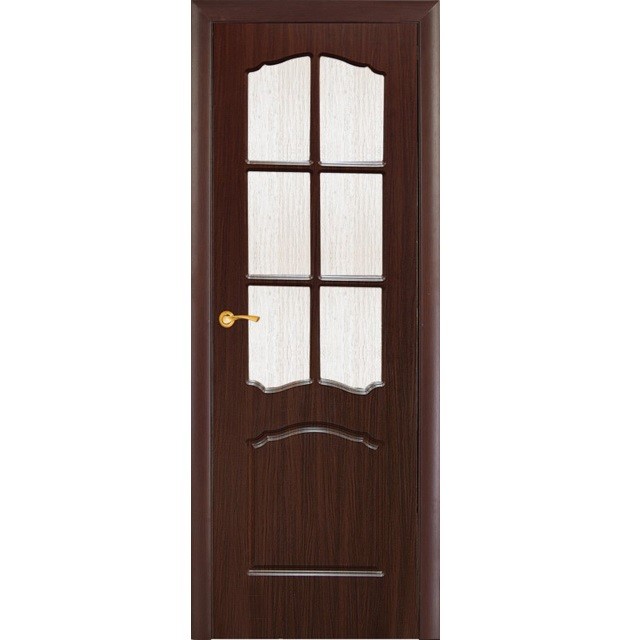 Дверное полотно Мариам Лидия ПВХ Венге стекло бронза 2000х600 мм