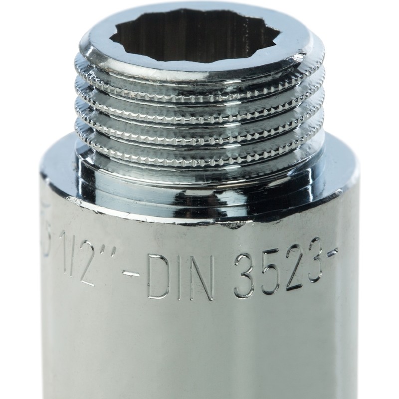 Удлинитель Stout SFT-0002-001230 1/2 дюйма 30 мм хромированный с внутренней и наружной резьбой